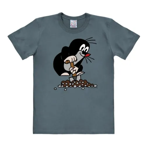 Logoshirt® Der kleine Maulwurf T-Shirt – Blau, Kurzarm, 100% Baumwolle - Fun-T-Shirts – Offiziell lizenziertes T-Shirt mit langlebigem Siebdruck, ideal für Fans des beliebten Kinderhelden!