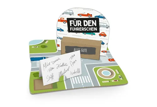 itenga Grußkarten itenga Geldgeschenkverpackung Für den Führerschein (Motiv 146) Bodenpl