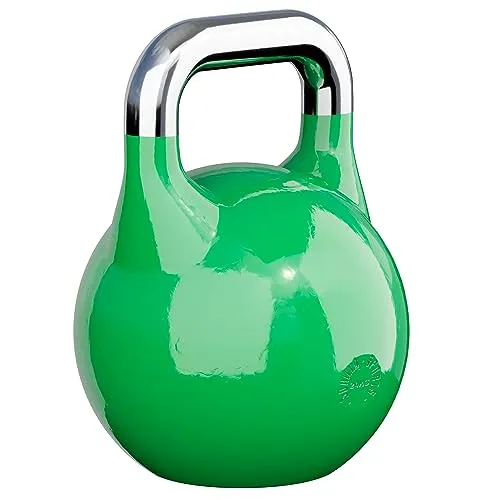 GORILLA SPORTS® Kettlebell Competition - 24 kg aus massivem Stahlguss, Grün - Vielseitige Kugelhantel für effektives Ganzkörpertraining. Robuste Bauweise und rutschfester Griff garantieren Sicherheit und Stabilität beim Workout.