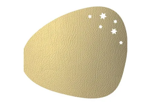 LIND DNA Platzset Curve Star L Hippo gold 37x44cm in gold von LIND DNA