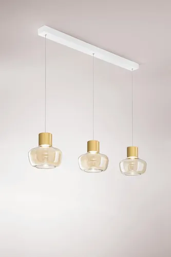 Fabas Luce 3767-48-365 Kino Pendelleuchten 36W Cognac von Fabas Luce