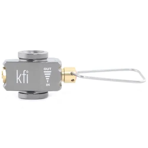 KFI Gas Canister Refill Adapter, Gaskanister Nachfülladapter, Kraftstoffübertragungsgerät, Gasflasche Nachfülladapter, Tragbares Gasdruckventil Aufblasventil für Outdoor (Adapter 715)
