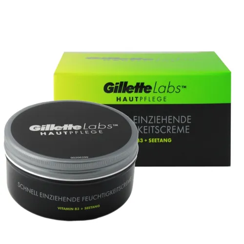 Gilette Labs Bartpflege Feuchtigkeitscreme für Männer 100ml - NEU - Tagespflege für Männer mit 100ml Feuchtigkeitscreme, ideal für alle Hauttypen. Versorgt die Gesichtshaut optimal mit Feuchtigkeit und sorgt für ein gepflegtes Aussehen.