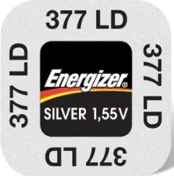 Energizer 377/376 Uhrenbatterie - Einweg-Batterie mit 24mAh, ideal für Uhren, Spielzeuge und Fernbedienungen. Langanhaltende Leistung und hohe Zuverlässigkeit garantieren eine optimale Nutzung.