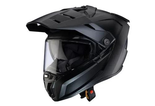 Caberg Tanami Endurohelm - Matt-Schwarz - XXL - Motorradhelm mit innovativer SOS MEDICAL-ID für Notfälle, abnehmbaren Belüftungselementen und integriertem Trinkschlauchsystem, ideal für On- und Off-Road-Fahrten.