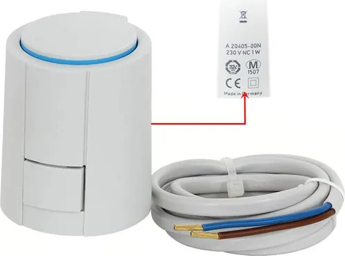 Stellantrieb Fußbodenheizung 230 V AC NC Alpha 5 Ventilanpassung VA19H