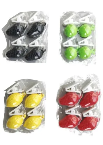 Tischdeckengewichte Tischdeckenbeschwerer Früchte mit Clip 4-fach sort. 16 Stück