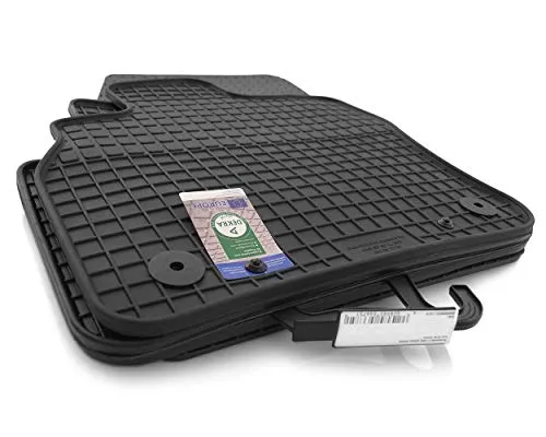 kh Teile Gummimatten passend für Q3 F3 Allwetter Gummi Fußmatten, Geruchsneutral Hoch schwarz, 4-teilig