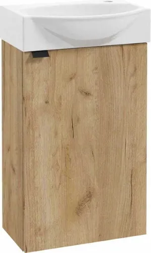 Badezimmerschrank mit Waschbecken 60x40 cm hängend Craft Eiche Parma