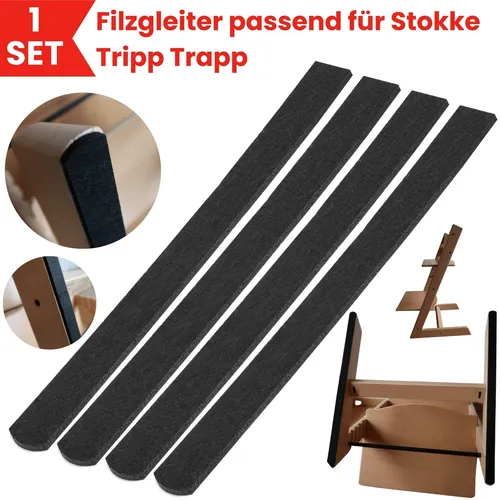 Hochstuhl Filzgleiter passend für Stokke Tripp Trapp Filzpad Stuhlbein Gleiter