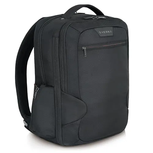 Everki Studio Erweiterbarer Laptop Rucksack bis 15 Zoll - Umweltfreundlich, aus 18 recycelten Flaschen, mit exzellentem Laptop-Schutz und elegantem Design, 26 L