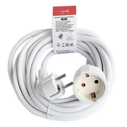 Verlängerungskabel Schutzkontakt Kabel  Schuko 3/5/10/25 m 3x1,5²  16A