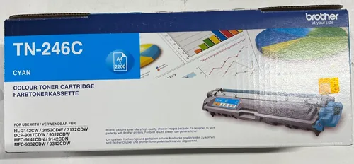 Brother Toner TN-246C Cyan - Original Toner für bis zu 2.200 Seiten, ideal für zuverlässige Farbdrucke in Büros und kleinen Unternehmen