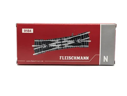 Fleischmann-Piccolo Doppelte Kreuzungsweiche links 9184 - Top-Angebot - Gleismaterial für Spur N, unbenutzt und in hochwertiger Verarbeitung, ideal für die Erweiterung Ihrer Modelleisenbahn.