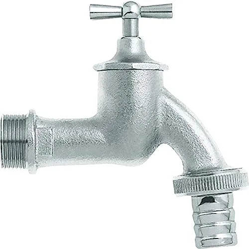 Geka Auslaufventil MS-MT 1/2 Zoll mit Verschraubung, Messing, Silber, 48 x 28 x 28 cm