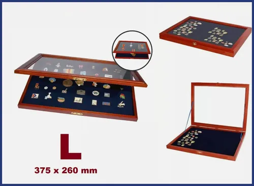 Pin Sammelvitrine Holz
