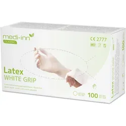 Medi-Inn Latex white grip Einmalhandschuhe puderfrei S / 100 Stück