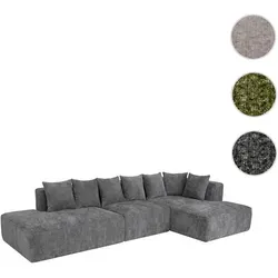 Sofa-Garnitur HWC-Q28, L-Sofa Loungesofa mit Chenille-Stoff von Mendler