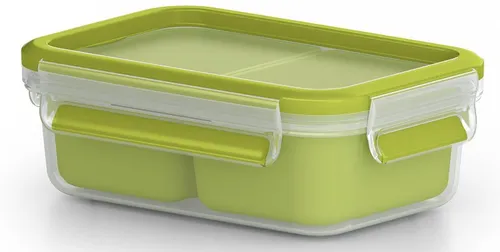 TEFAL MASTERSEAL TO GO rechteckige Dose 1,0 L mit 2 Innenschalen K3100512