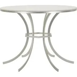 Esstisch Tavolo 100x100 cm aus Metall und Marmor in Silber-Weiß - Moderner Esstisch im eleganten Design. Mit seinen Maßen von 100 x 100 cm bietet er Platz für gesellige Runden und setzt stilvolle Akzente in Ihrem Essbereich.