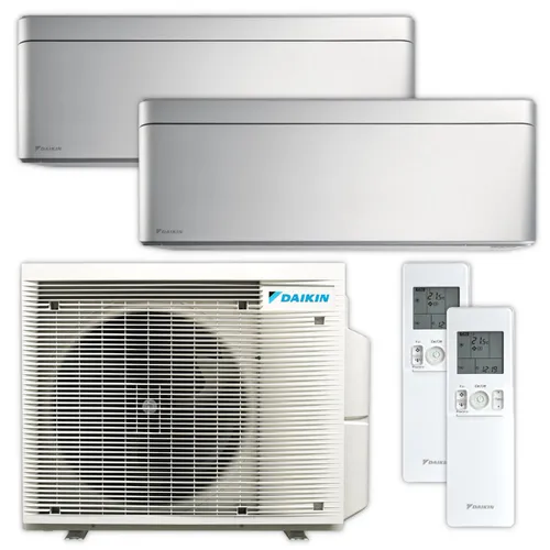 Daikin Klimagerät 2MXM40A9 + FTXA20CS - Klimageräte - Effizientes DAIKIN Multi-Split-System mit 2 Wandgeräten für Räume bis 25 m², bietet höchste Energieeffizienz & innovative Luftreinigungstechnologie für ein gesundes Raumklima.