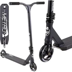 Longway Metro 2K19 Stunt-Scooter - Schwarz, H=79cm - Roller / Kickboards - Ideal für Anfänger und Fortgeschrittene, mit leichtem Aluminium-Design und geschmeidigem Compression-System für müheloses Trick-Lernen.