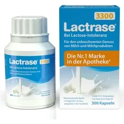 Lactrase 3.300 FCC Laktase Kapseln 300 St