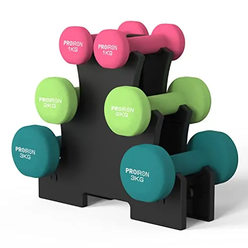 PROIRON Neopren Kurzhanteln Set für Frauen – 2er-Set in 6 Farben