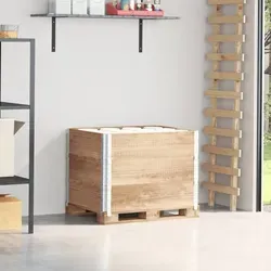 vidaXL Paletten-Aufsatzrahmen 3 Stk. 80x60 cm aus Kiefernholz - Praktische und stapelbare Palettenrahmen für Transport und Lagerung. Robustes Kiefernholz sorgt für Stabilität und Langlebigkeit. Faltbar für platzsparende Aufbewahrung. Vielseitig einsetzbar, auch als Hochbeet geeignet.