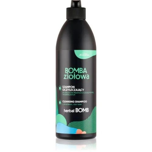 Joanna Herbal Bomb Cleansing Shampoo tiefenreinigendes Shampoo für fettiges Haar und Kopfhaut 500 ml