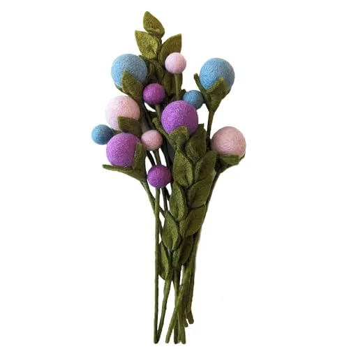 your castle Blumenstrauß aus 12 handgearbeiteten Filzblumen von your castle