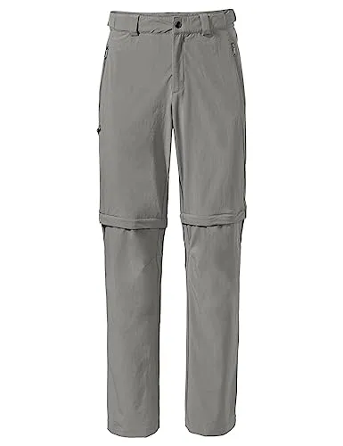 VAUDE Herren Mens Farley Stretch T-zip Pants III Hose, Stone Grey, 58 EU - Wanderhosen für Outdoor-Abenteuer, mit T-Zip-Funktion zum schnellen Umwandeln in Shorts und aus bluesign-zertifiziertem, wasserabweisendem Material für hohen Komfort und Bewegungsfreiheit.