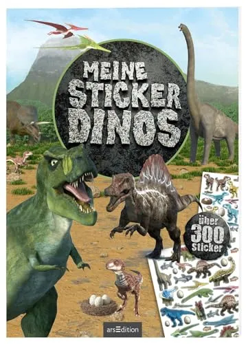 Meine Sticker-Dinos: Über 300 Sticker | Stickerheft für Kinder ab 4 Jahren (Mein Stickerbuch)