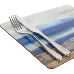 Creative Tops Ocean View Premium-Tischsets aus Holz in blau von Creative Tops