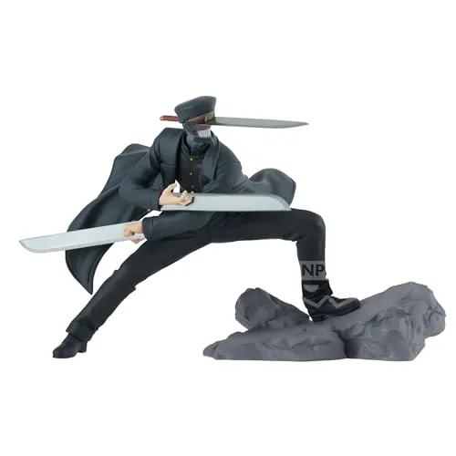 Banpresto Samurai Sword Chainsaw Man - 10 cm Actionfigur - Menschen-Spielfiguren, detailreiche PVC-Figur aus dem Anime Chainsaw Man, ideal für Sammler und Fans, in umweltfreundlicher Verpackung.