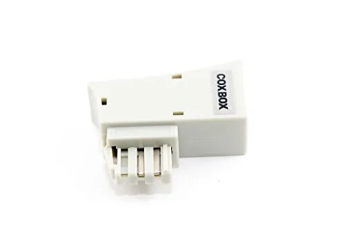 COXBOX TAE RJ45 DSL Adapter für Fritz!Box Speedport Easybox 4/5 belegt, nicht 1/8 GRAU 8P2C