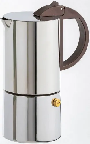 Gnali & Zani CHICCA Espressokocher | Edelstahl für 3 Tassen - Hochwertiger Espressokocher aus Edelstahl, geeignet für alle Herdarten inklusive Induktion. Perfekt für traditionellen italienischen Kaffeegenuss und stilvolles Design.