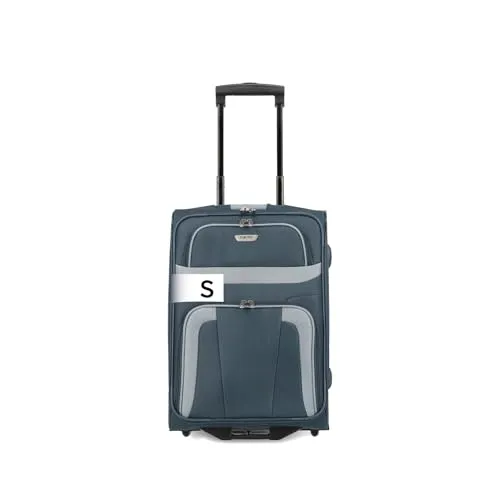 paklite Handgepäck Koffer mit 2 Rollen, Reisekoffer klein, Orlando, Klassischer Weichgepäck Trolley im zeitlosen Design, 53 cm, 37 Liter
