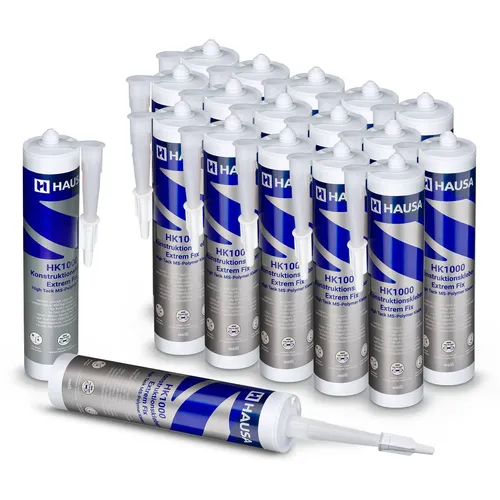 High-Tack Montagekleber 18x 290ml - Extrem starker Hybridkleber für vielseitige Anwendungen - Kleber & Leime, ideal für Beton, Holz, Glas und mehr. Flexibel, frost- und hitzebeständig, wasser- und wetterresistent – perfekt für Innen- und Außenanwendungen.