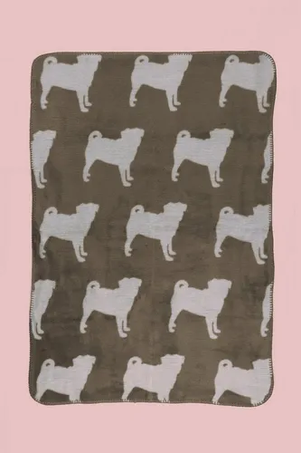 Wohndecke, jilda-tex, mit tollen Tiermotiven / 60% Baumwolle