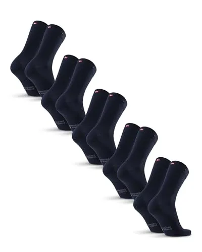 DANISH ENDURANCE Premium Merino Socken mit Knopfsystem – Atmungsaktive Wollsocken für Herren & Damen (3|5 Paar)