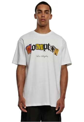 Mister Tee Unisex T-Shirt Compton L.A. Oversize Tee White S