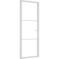 vidaXL Innentür 76x201,5 cm - Stilvolle Glastür mit Aluminiumrahmen - Haustüren: Diese moderne Innentür aus gehärtetem Glas und Aluminium bringt Licht in deine Räume und überzeugt durch Robustheit und elegantes Design.