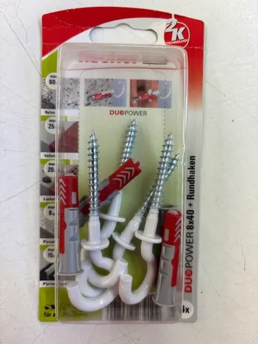 FISCHER Universaldübel Duopower 8x40 RH N K (4 Stück)