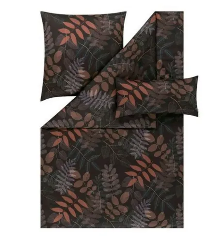 Estella Mako-Satin Bettwäsche Malou, 135x200 cm, pflaume in lila von ESTELLA