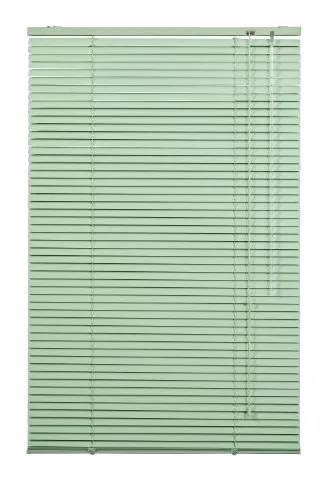Lichtblick Aluminium Jalousie 120x160 cm - Grün - Jalousien für Fenster und Türen, ideal für individuelle Lichtsteuerung und einfache Montage ohne Bohren dank Klemmträgern.