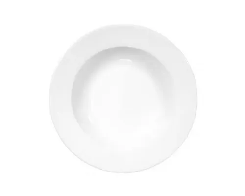 Seltmann 001.160941 Weiden Meran Modern Porzellan Tief Teller, Rund, 00006 Dekor, Weiß, 3.6cm Höhe, 23cm Durchmesser