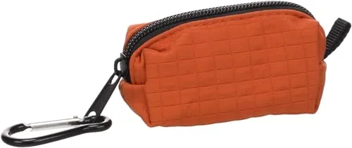 Kotbeutelspender - Vika Orange - Polyester - Reißverschluss - Karabinerhaken - 1 Rolle inklusive - Flamingo