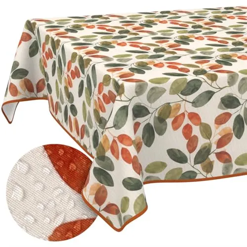 Tischdecke Olivia 140 x 100 cm – Abwaschbare Gartentischdecke mit Lotus-Effekt - Moderne Tischdecke im Blätterdesign für drinnen und draußen. Abwaschbar, schmutzabweisend und wetterfest – ideal für Balkon und Terrasse. Pflegeleicht und in verschiedenen Größen erhältlich, vereint sie Funktionalität mit ansprechender Optik.
