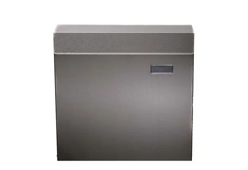 BIRENDY Edelstahl Briefkasten mit Zeitungsrohr 36cm in Silber - Hochwertiger Wandbriefkasten aus Edelstahl mit großem Einwurfschlitz und integriertem Zeitungsfach. Ideal für Einfamilienhäuser und Wohnungen, inklusive Montagezubehör und Abstandshaltern für sicheren Halt.